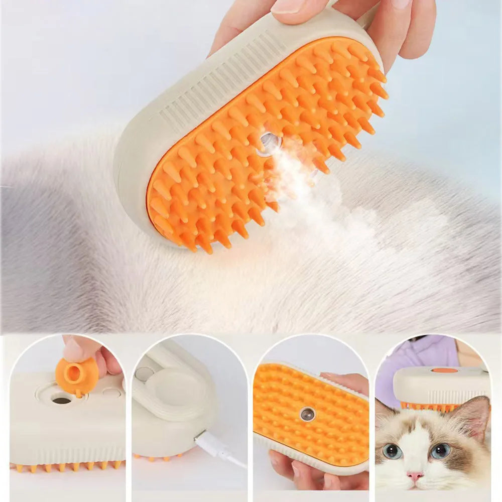Pawdoo brush steam spray feature